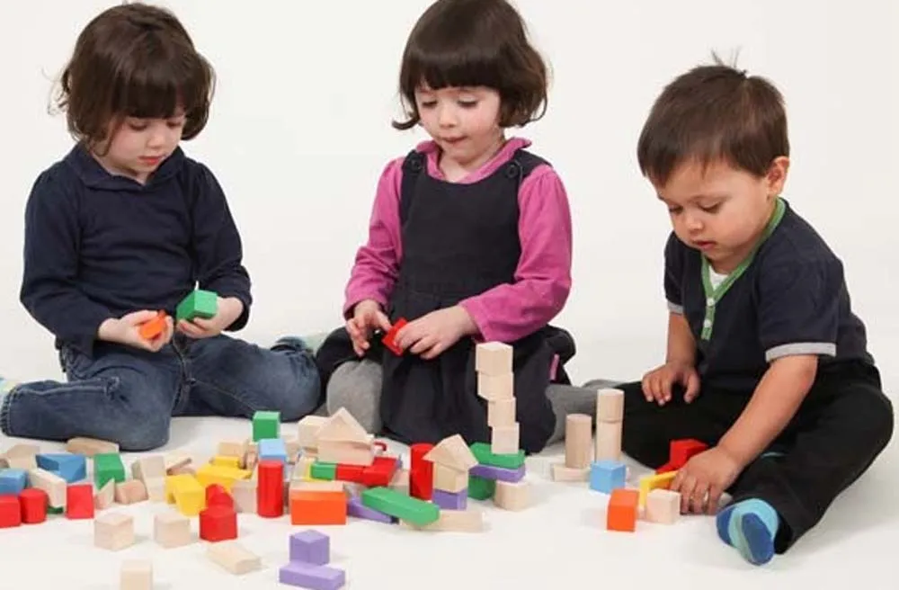 100 wooden Block set