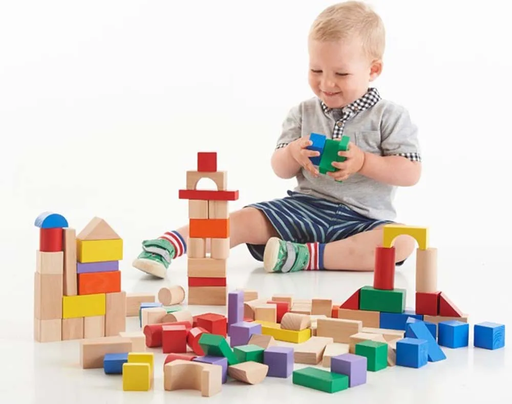 100 wooden Block set