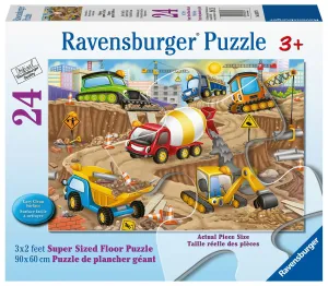 24 PC Construction Fun Floor Puzzle