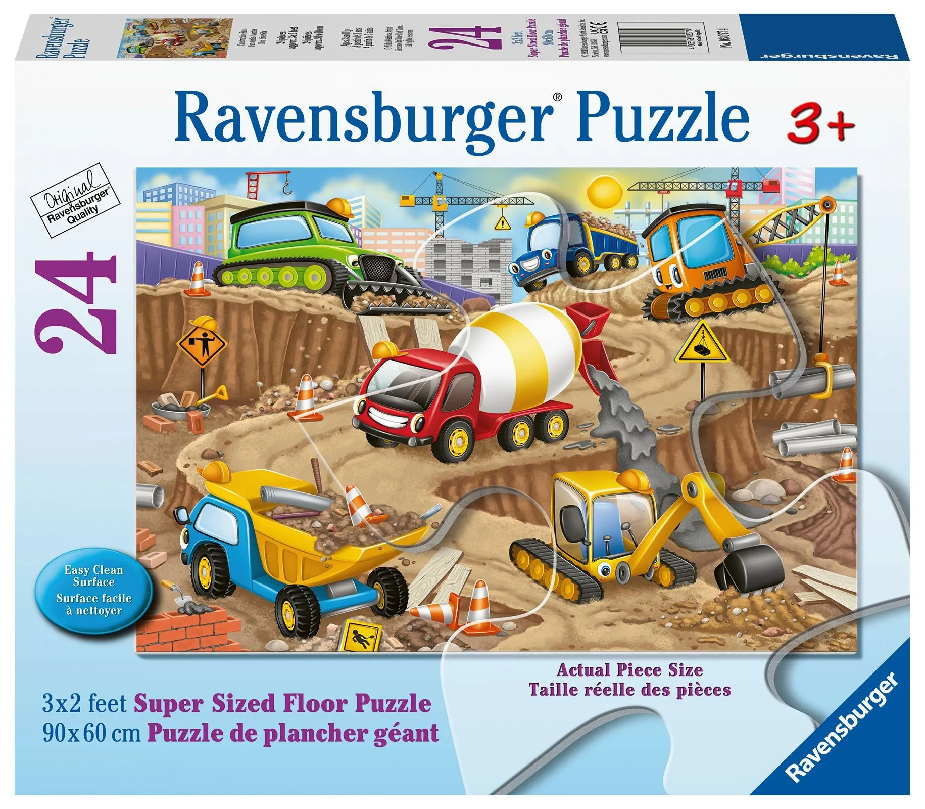 24 PC Construction Fun Floor Puzzle