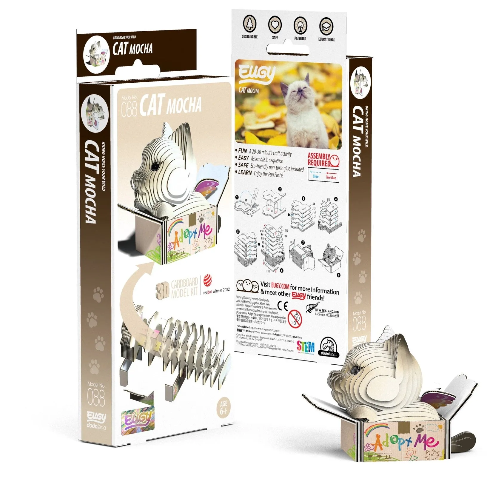 3D Model Kit - Cat Mocha