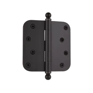 4" Ball Tip Residential Hinge with 5/8" Radius Corners in Timeless Bronze