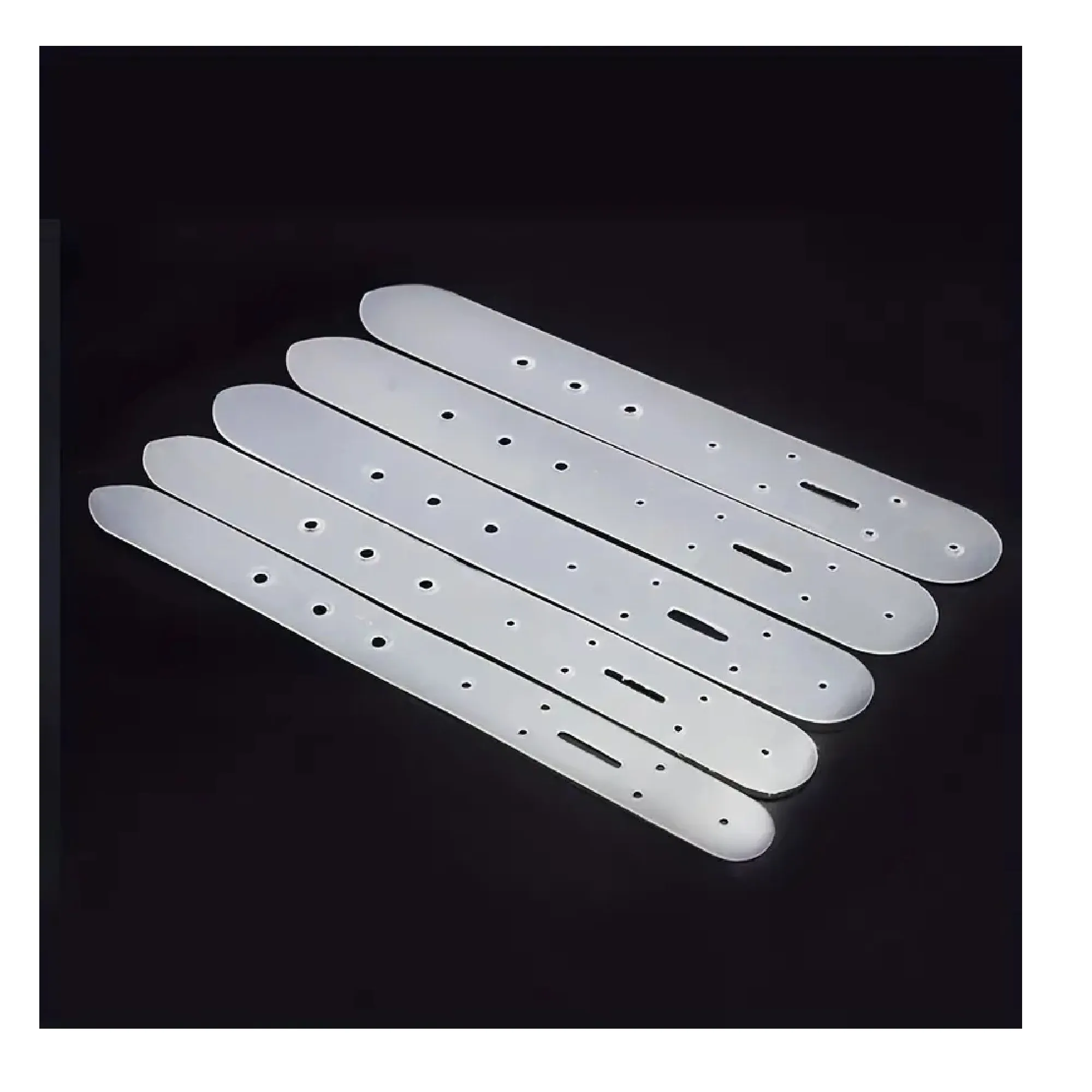 5pcs/set DIY Plastic Belt Buckle Head End Directional Punching Template Leather Craft Template Belt Positioning Punching Tool