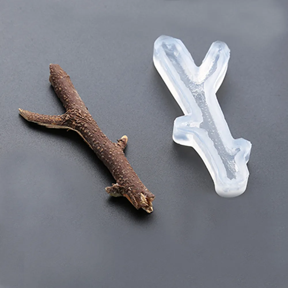 6.5*2.8*0.8cm Branch mold Silicone Mold Cabochon Pendant resin silicon mold craft diy making supplies 1pcs