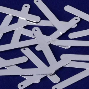 About 40*4mm tibetara Brass Ready to Stamp Personalized Bar stamping blanks Craft Supplies thickness 0.43mm plated silver 20pcs