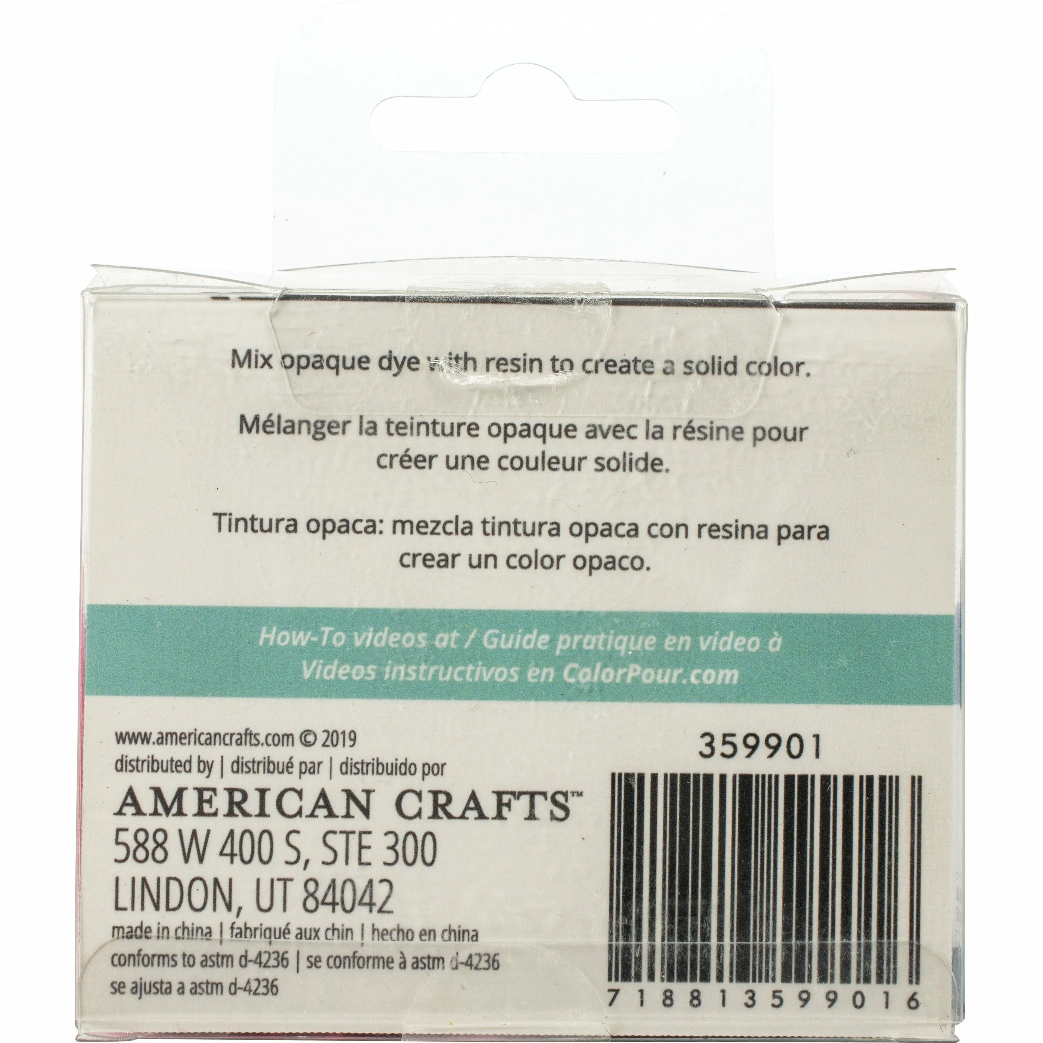 American Crafts Color Pour Resin Dyes 10ml 4/Pkg-Opaque - Mixed Berry