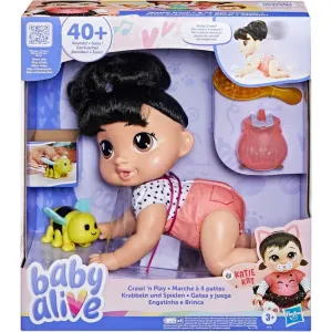 Baby Alive Interactive Crawl & Play Doll - Lifelike Movements