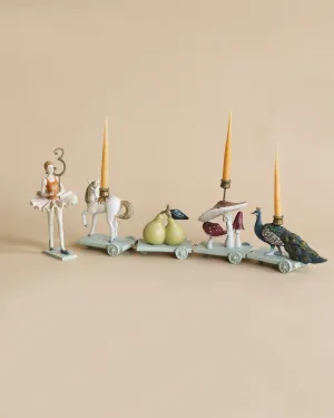 Ballerina Birthday Train With Beeswax Candles