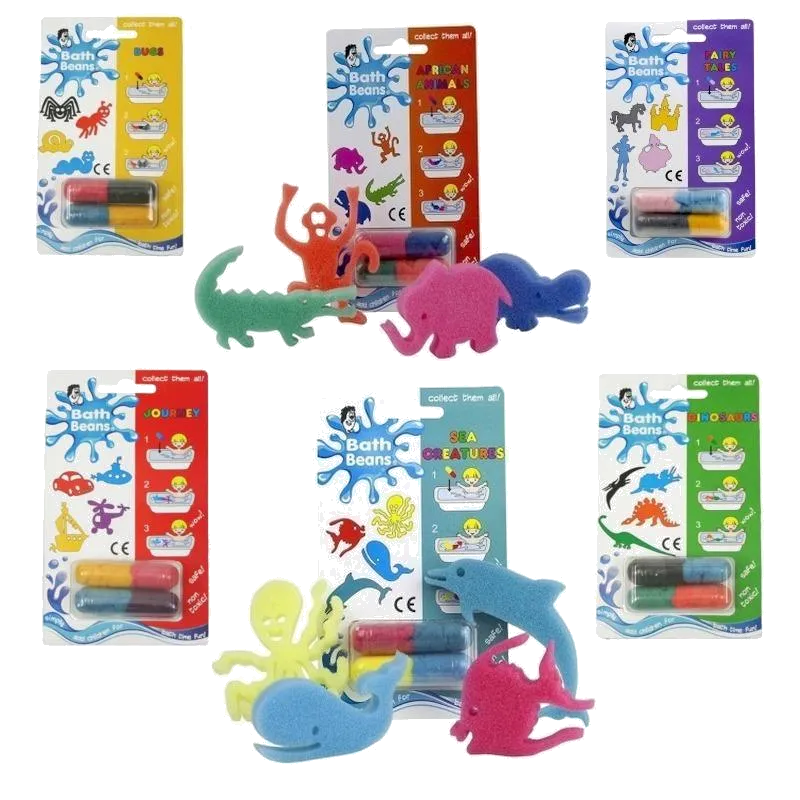 Bath Beans 6 Pack Assorted - 24 Creatures & Friends