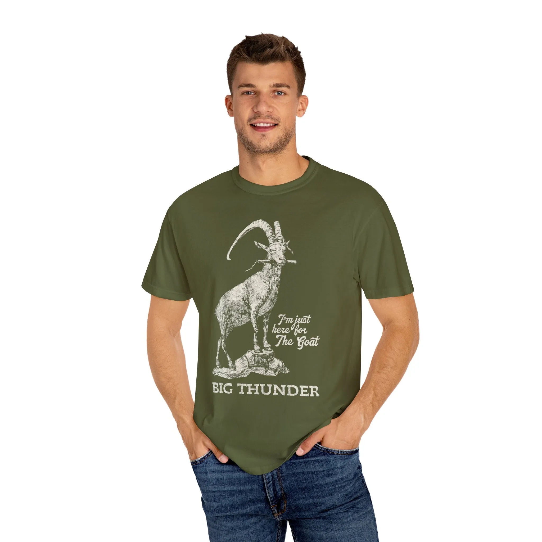 Big Thunder Goat on Comfort Colors Tee