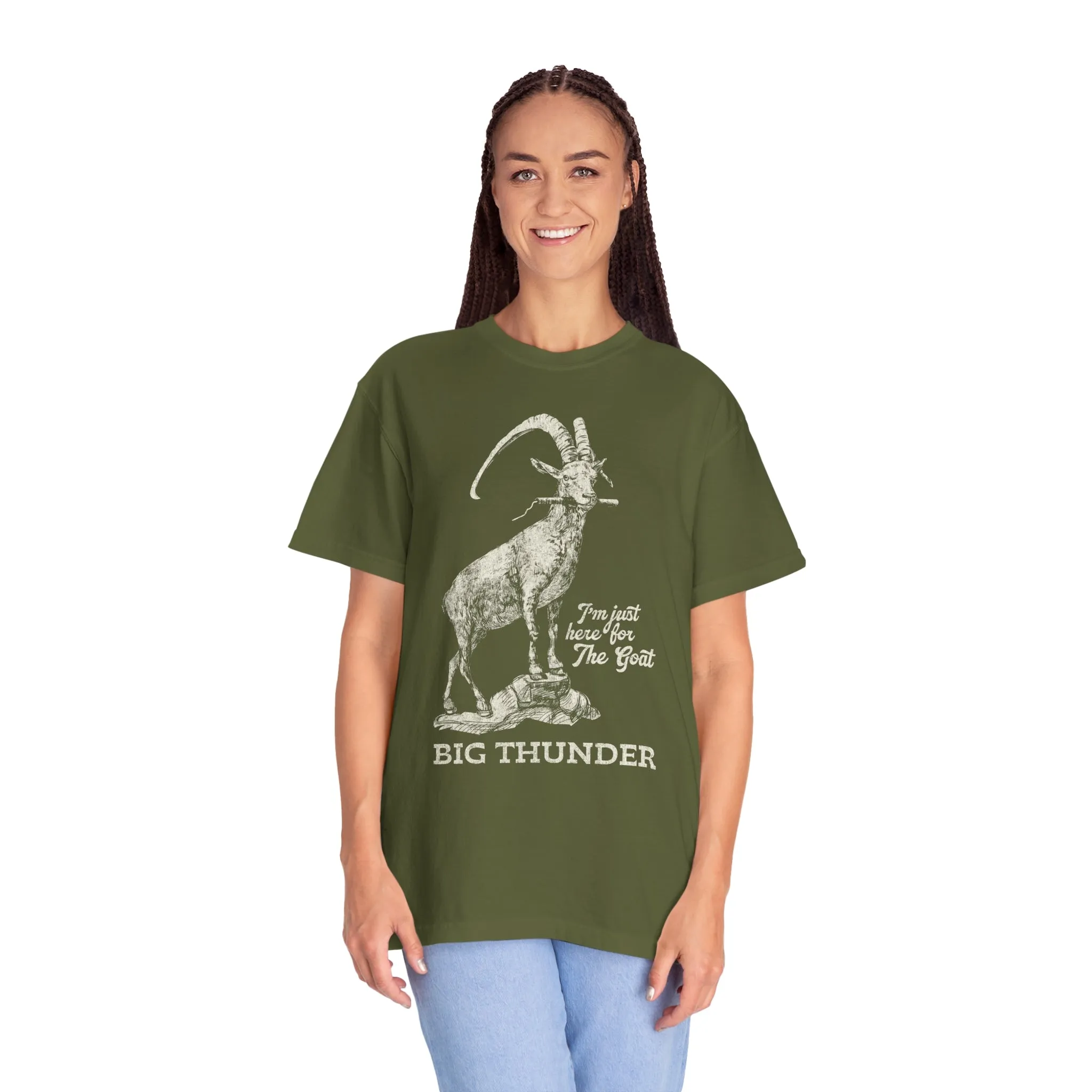 Big Thunder Goat on Comfort Colors Tee
