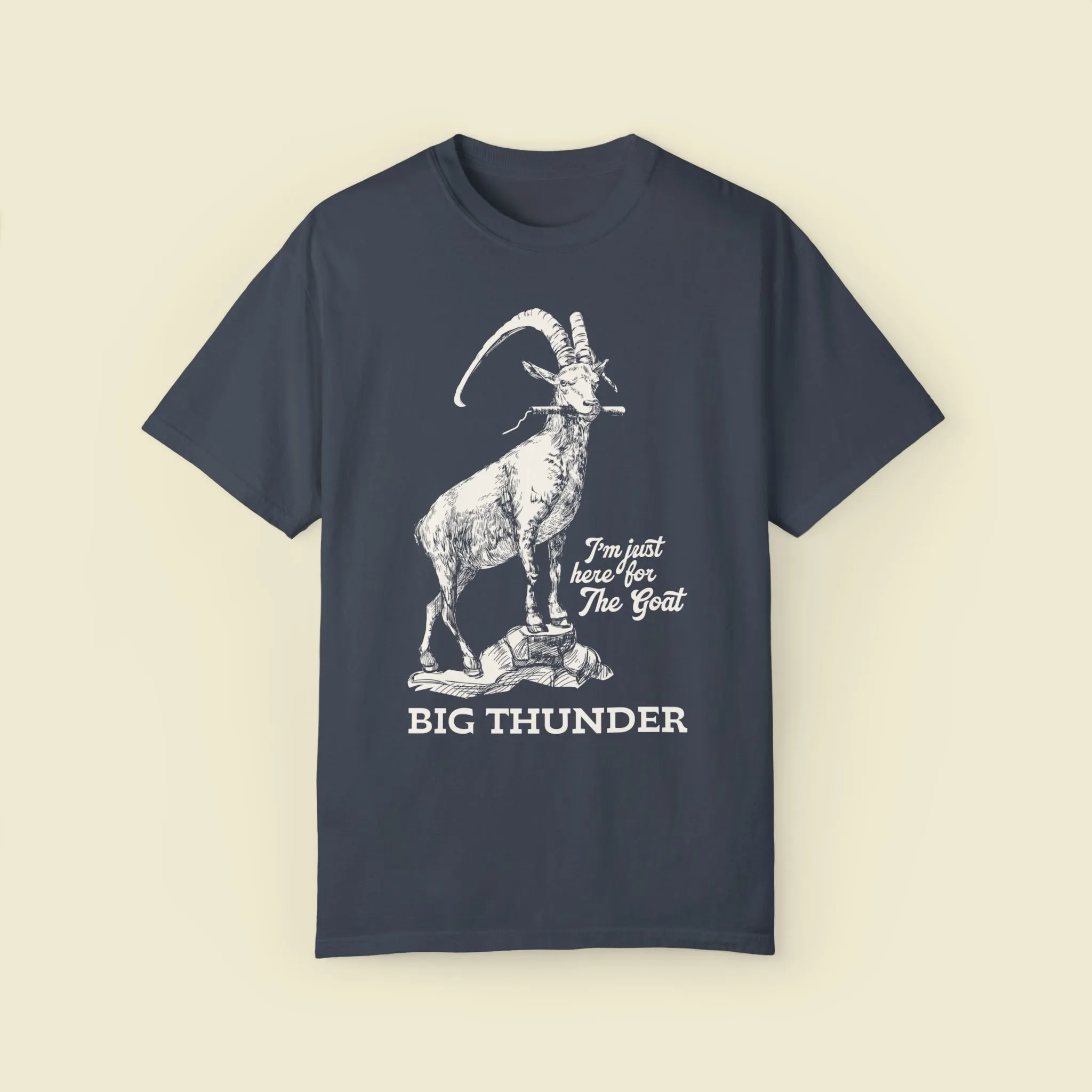 Big Thunder Goat on Comfort Colors Tee