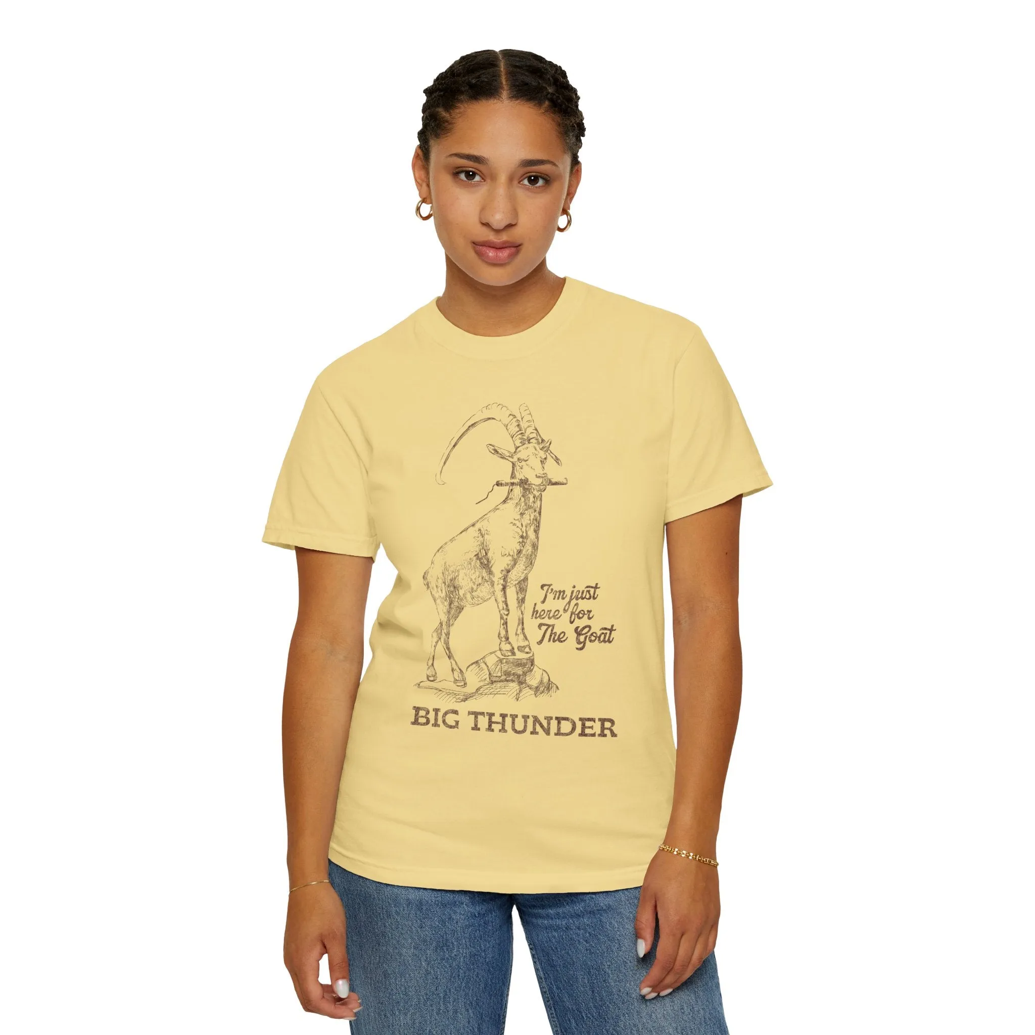 Big Thunder Goat on Comfort Colors Tee
