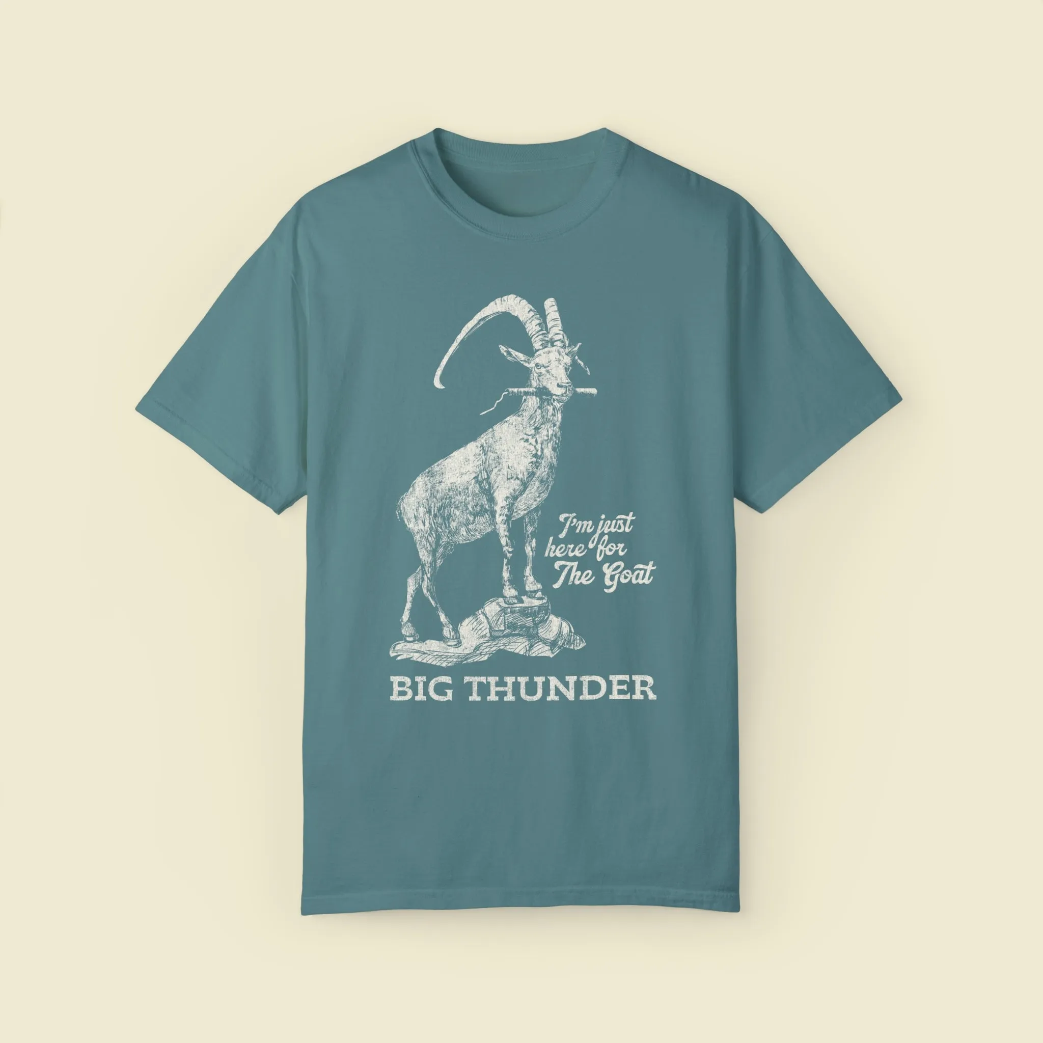 Big Thunder Goat on Comfort Colors Tee