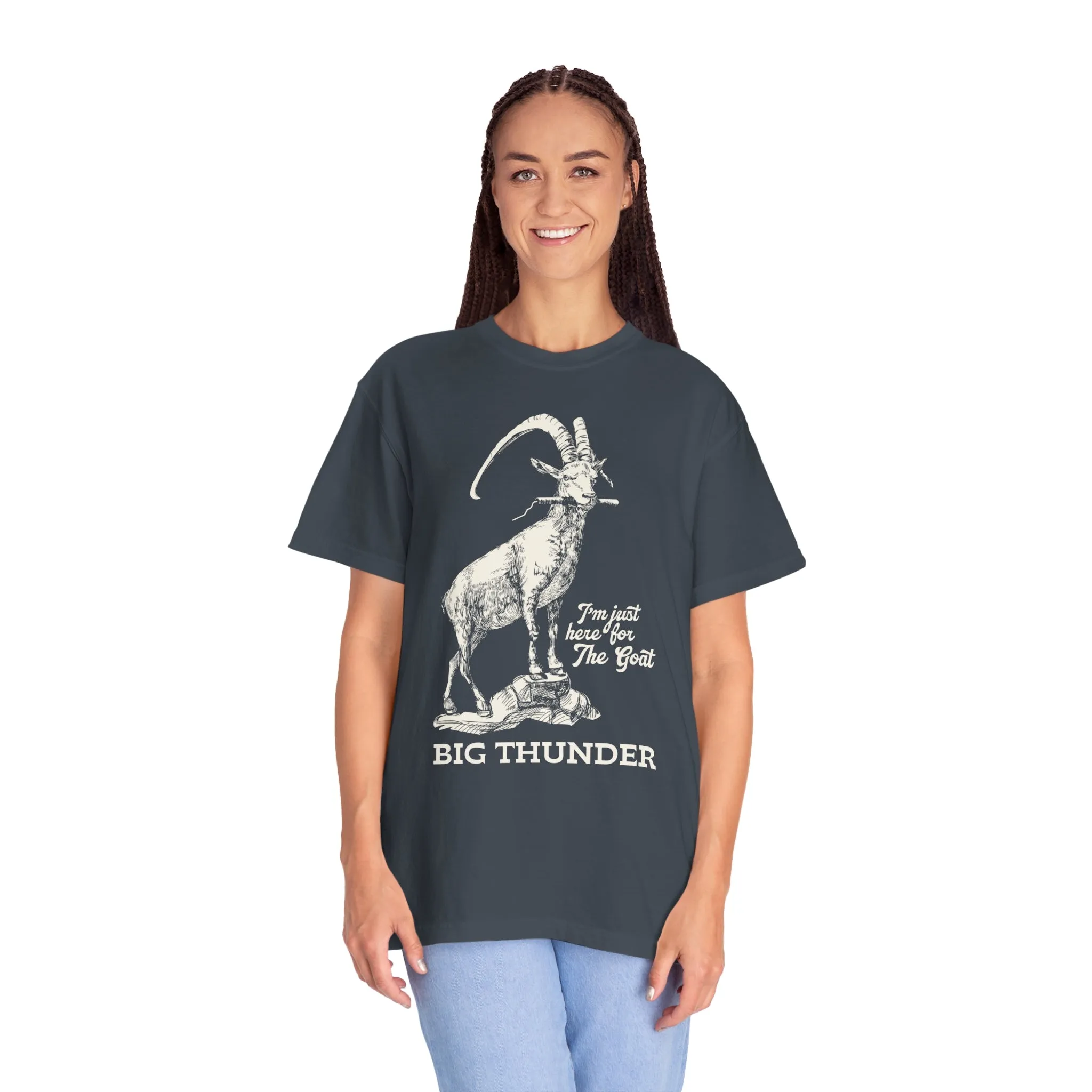 Big Thunder Goat on Comfort Colors Tee