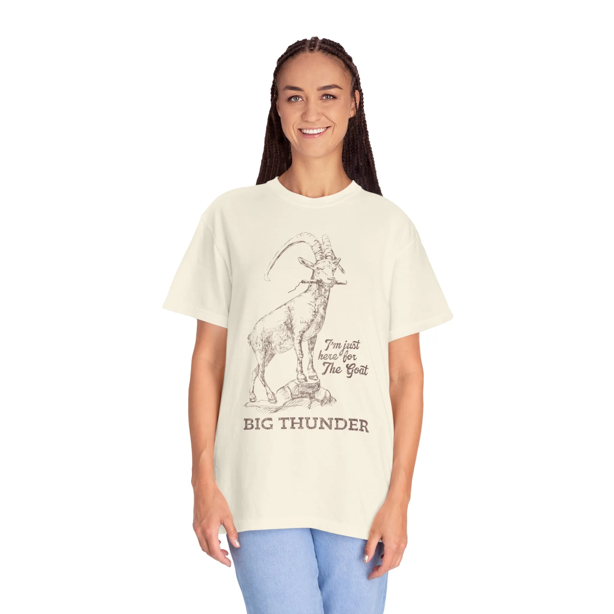 Big Thunder Goat on Comfort Colors Tee