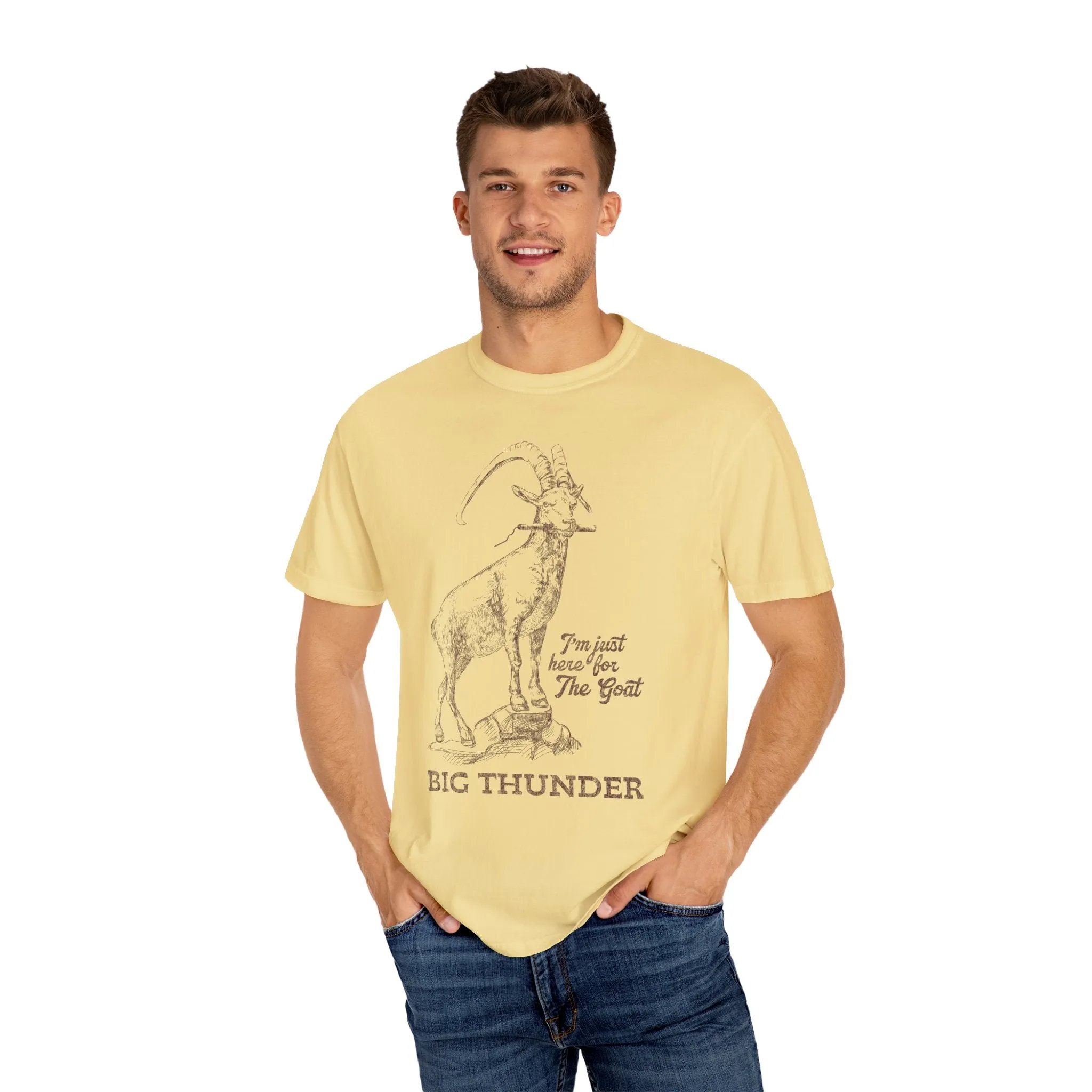 Big Thunder Goat on Comfort Colors Tee