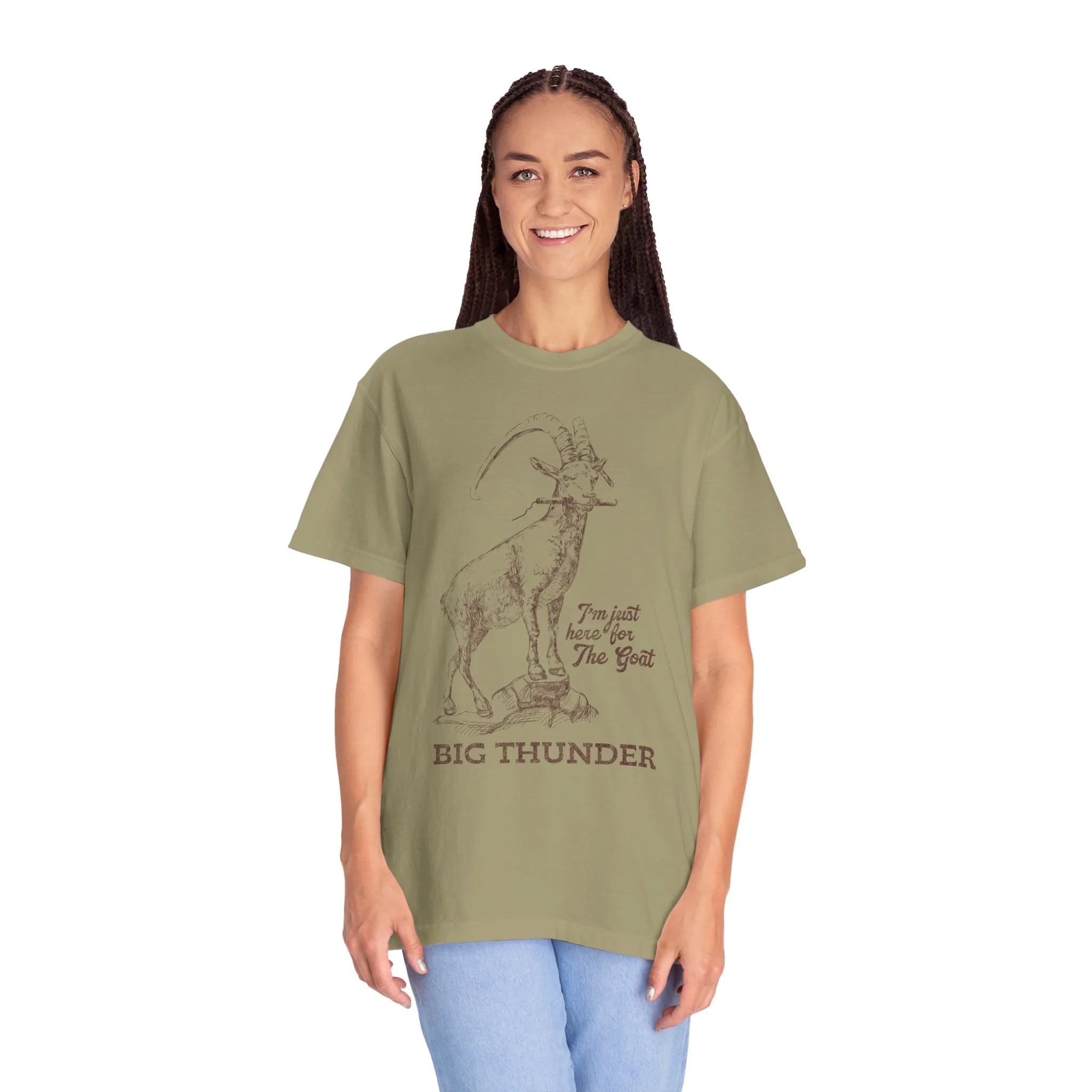Big Thunder Goat on Comfort Colors Tee