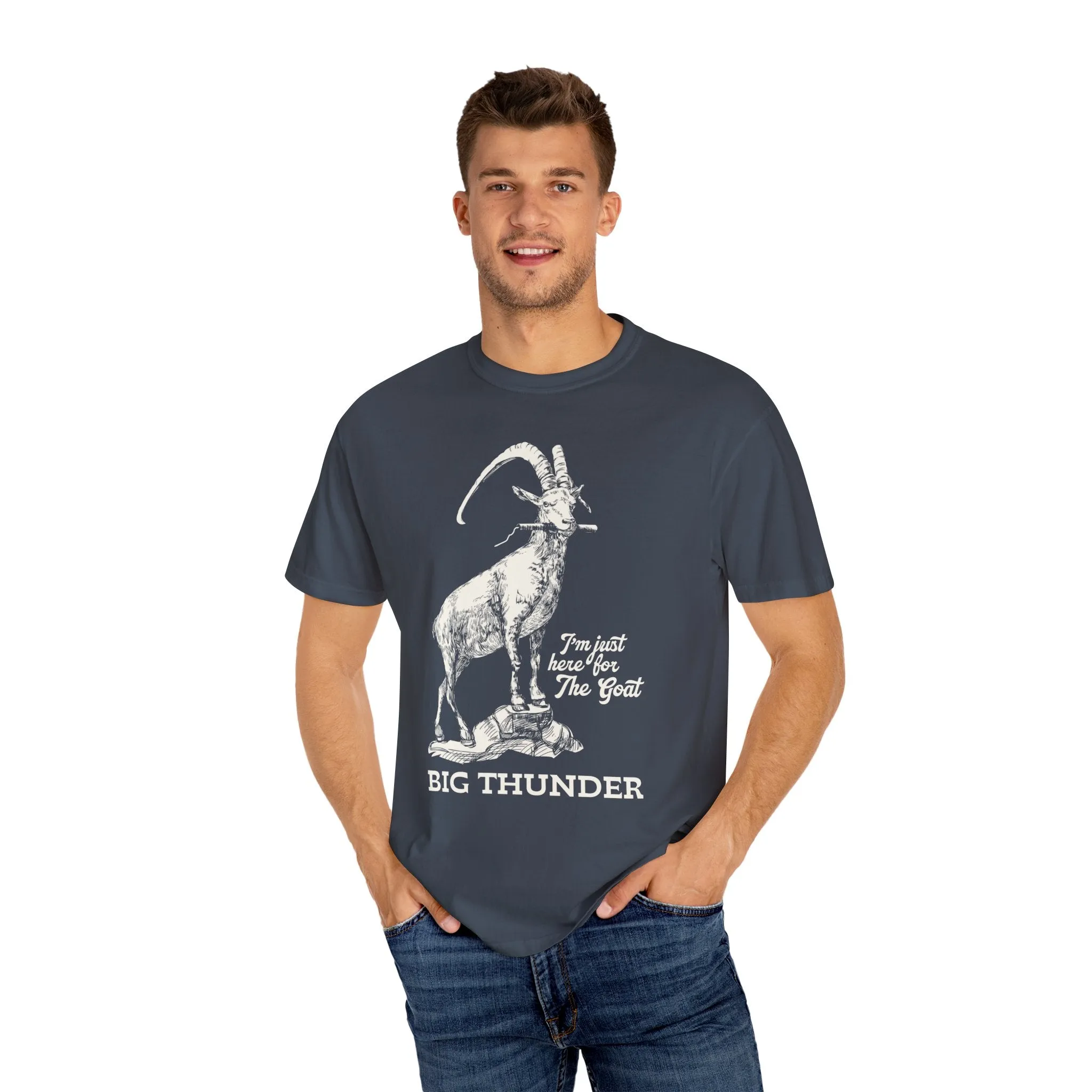 Big Thunder Goat on Comfort Colors Tee