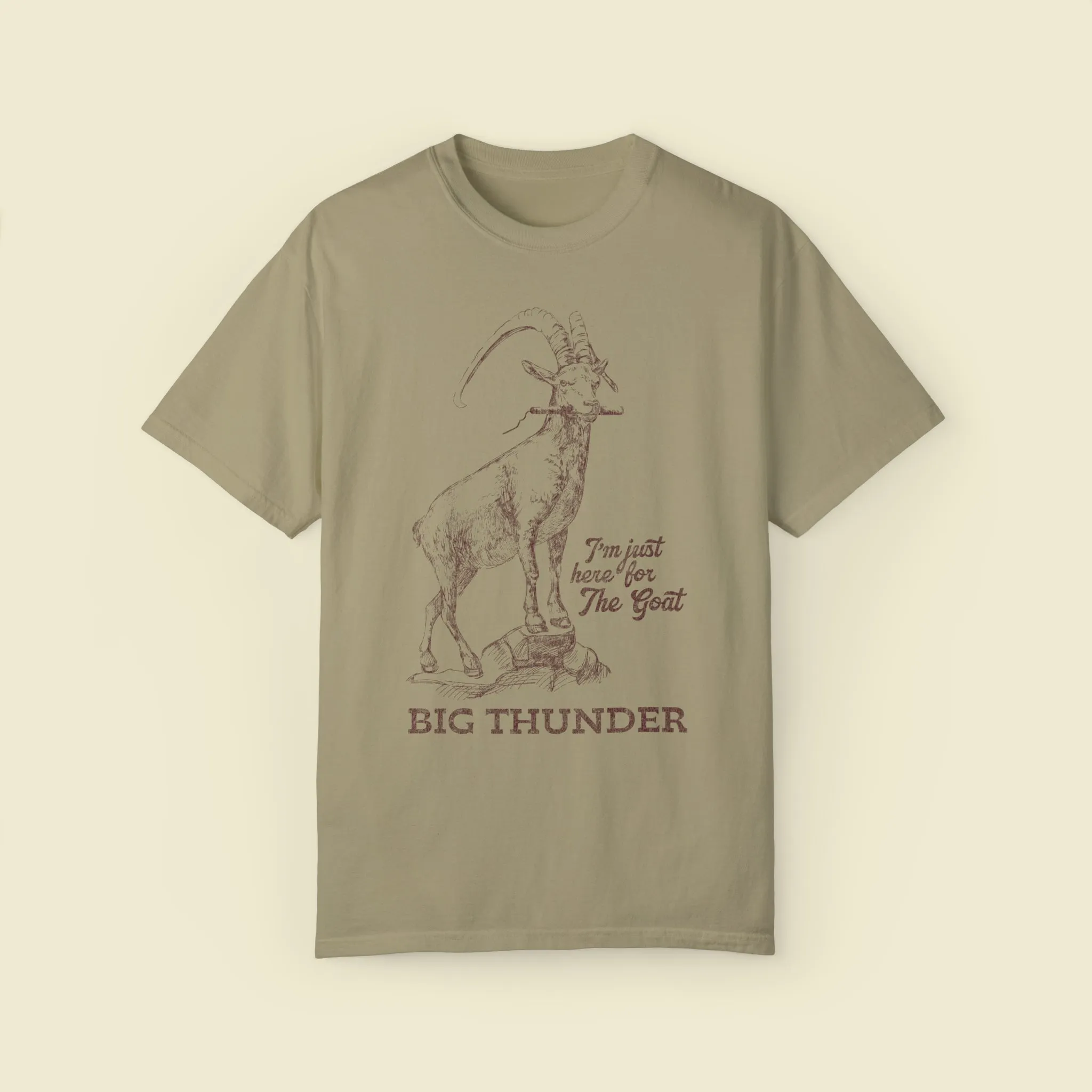 Big Thunder Goat on Comfort Colors Tee