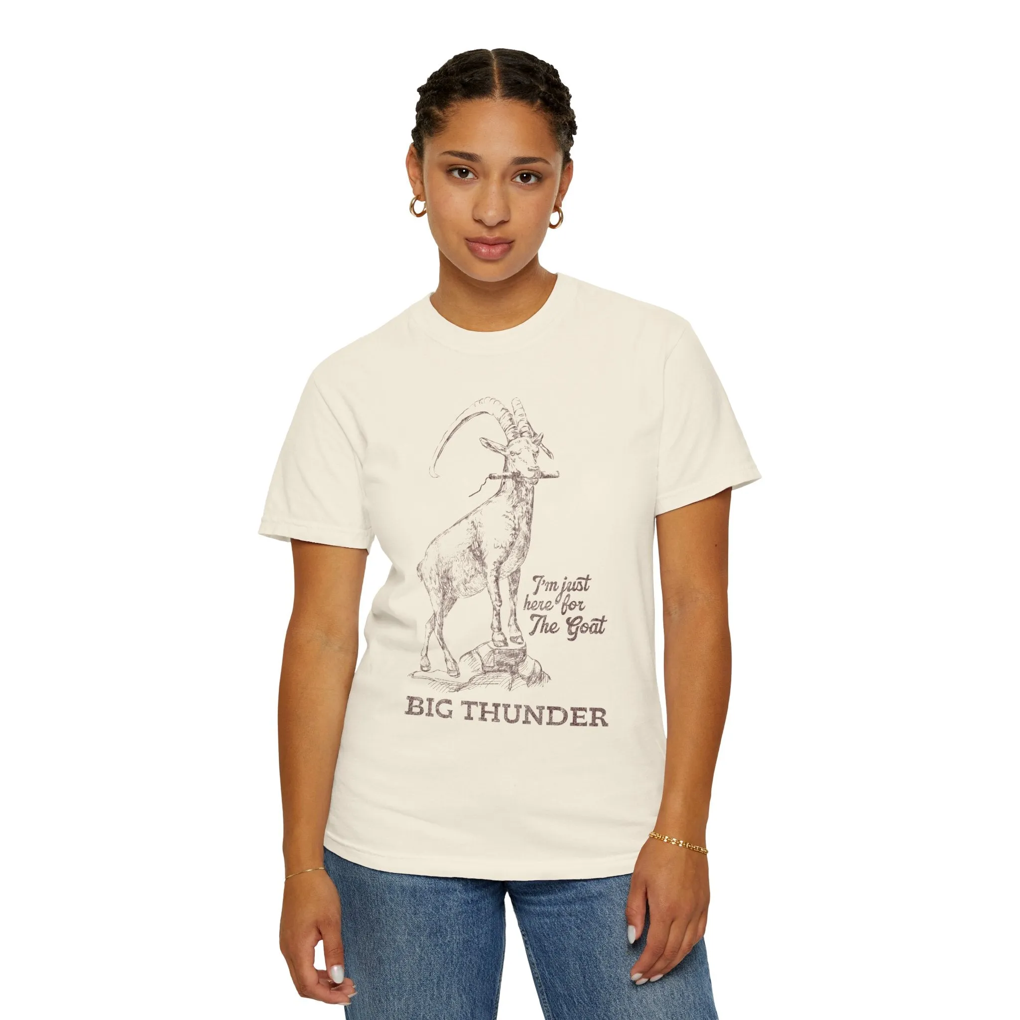 Big Thunder Goat on Comfort Colors Tee