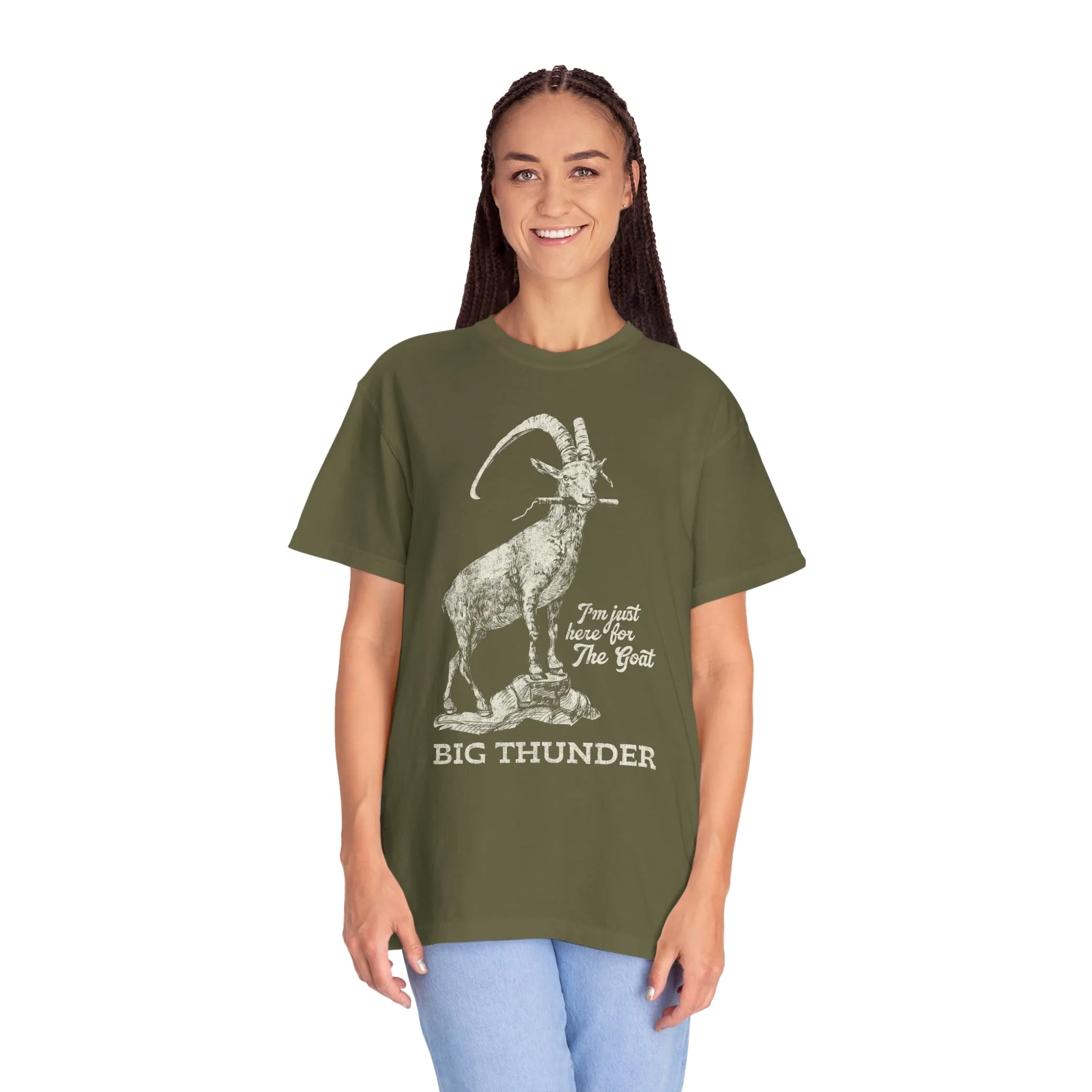Big Thunder Goat on Comfort Colors Tee