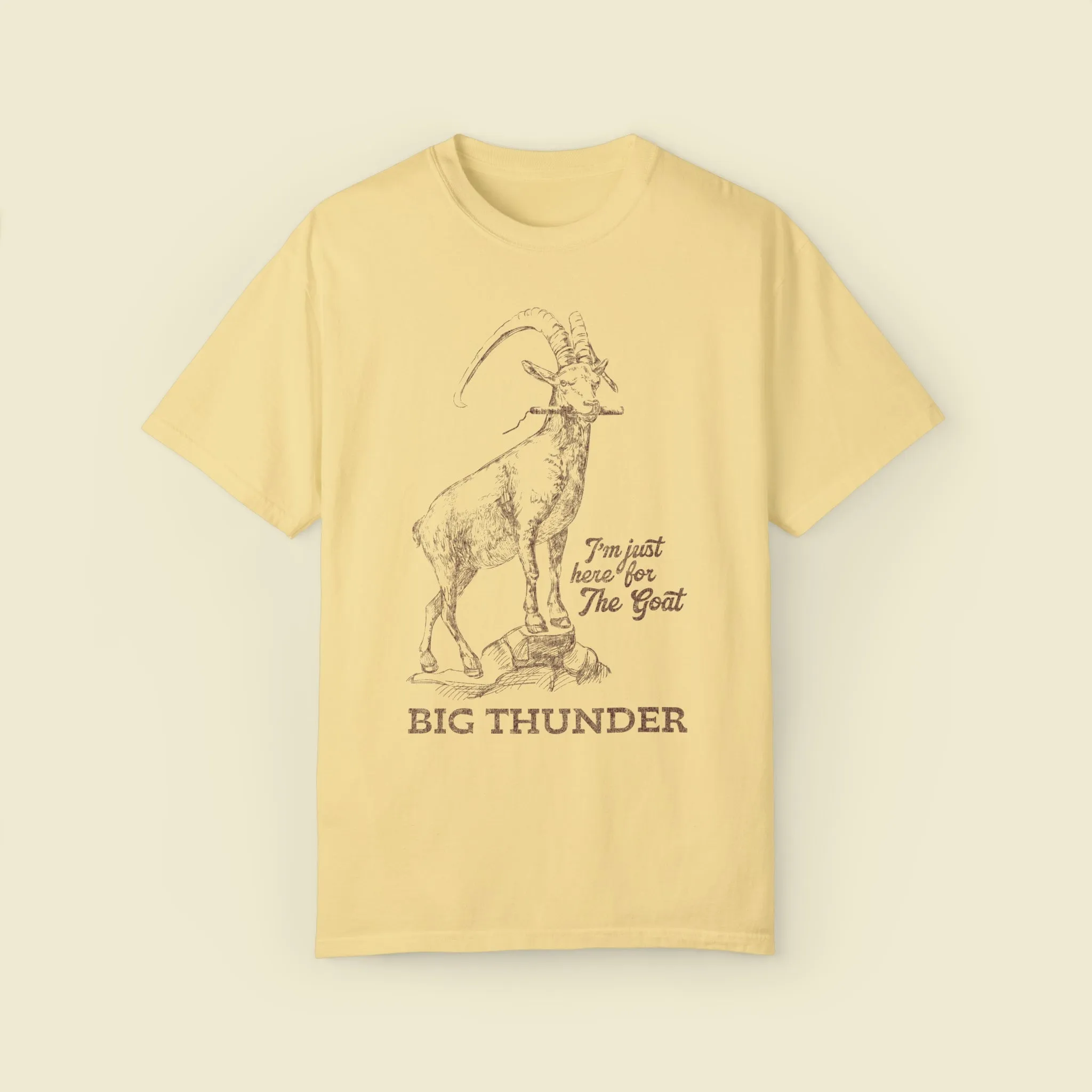 Big Thunder Goat on Comfort Colors Tee