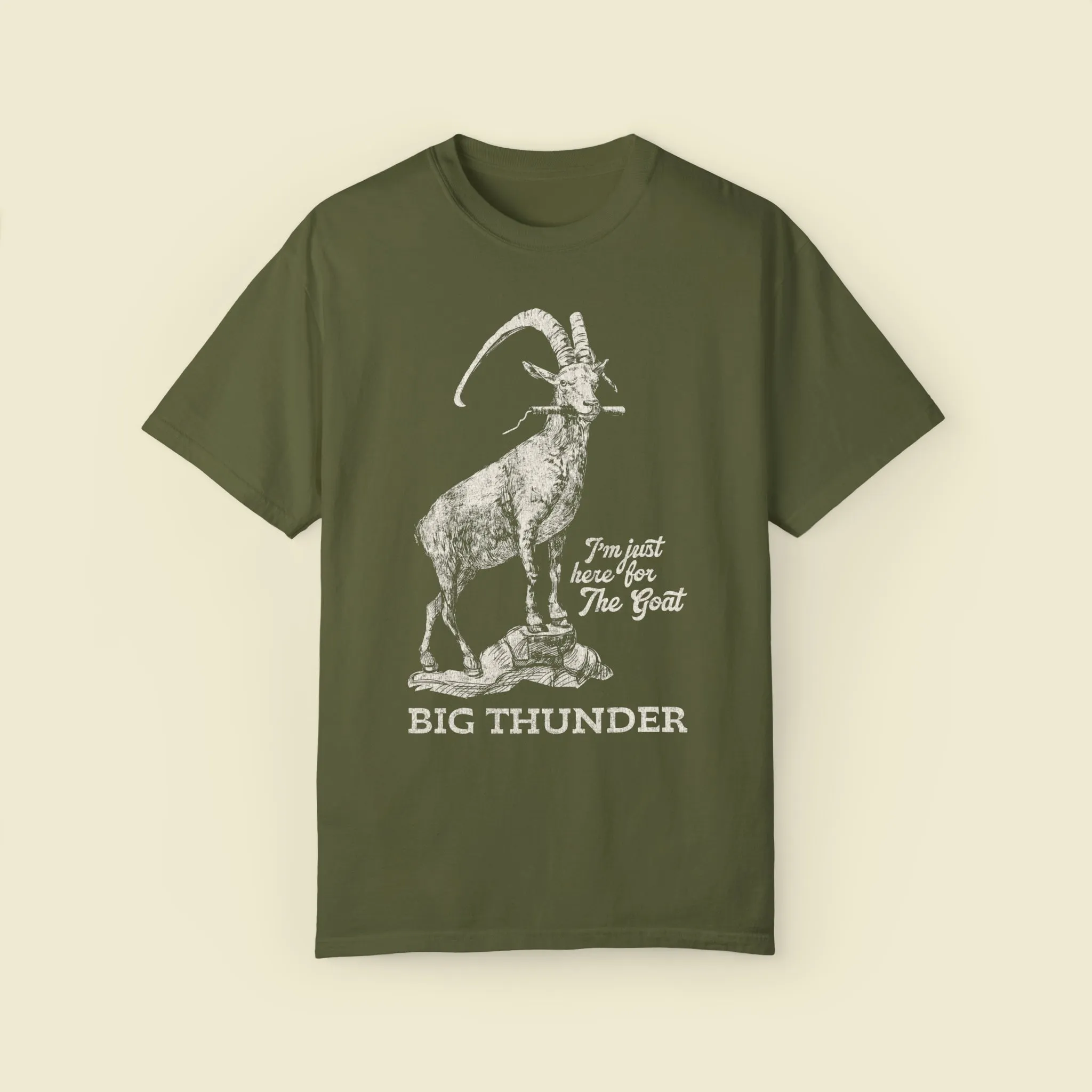 Big Thunder Goat on Comfort Colors Tee