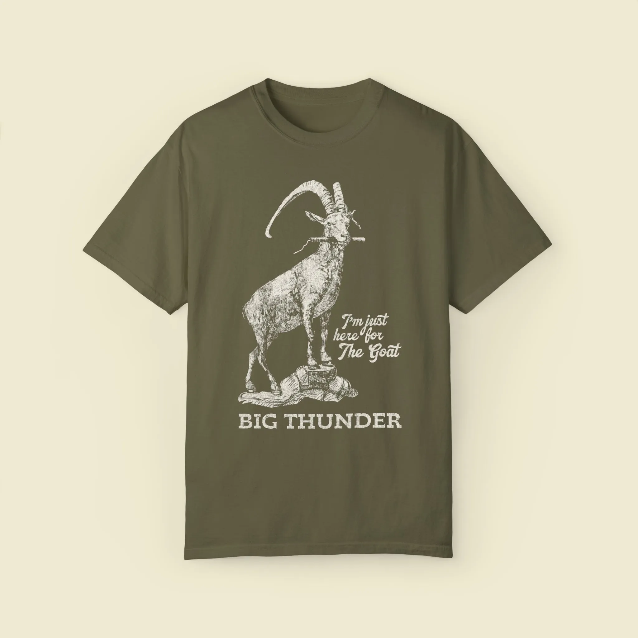 Big Thunder Goat on Comfort Colors Tee