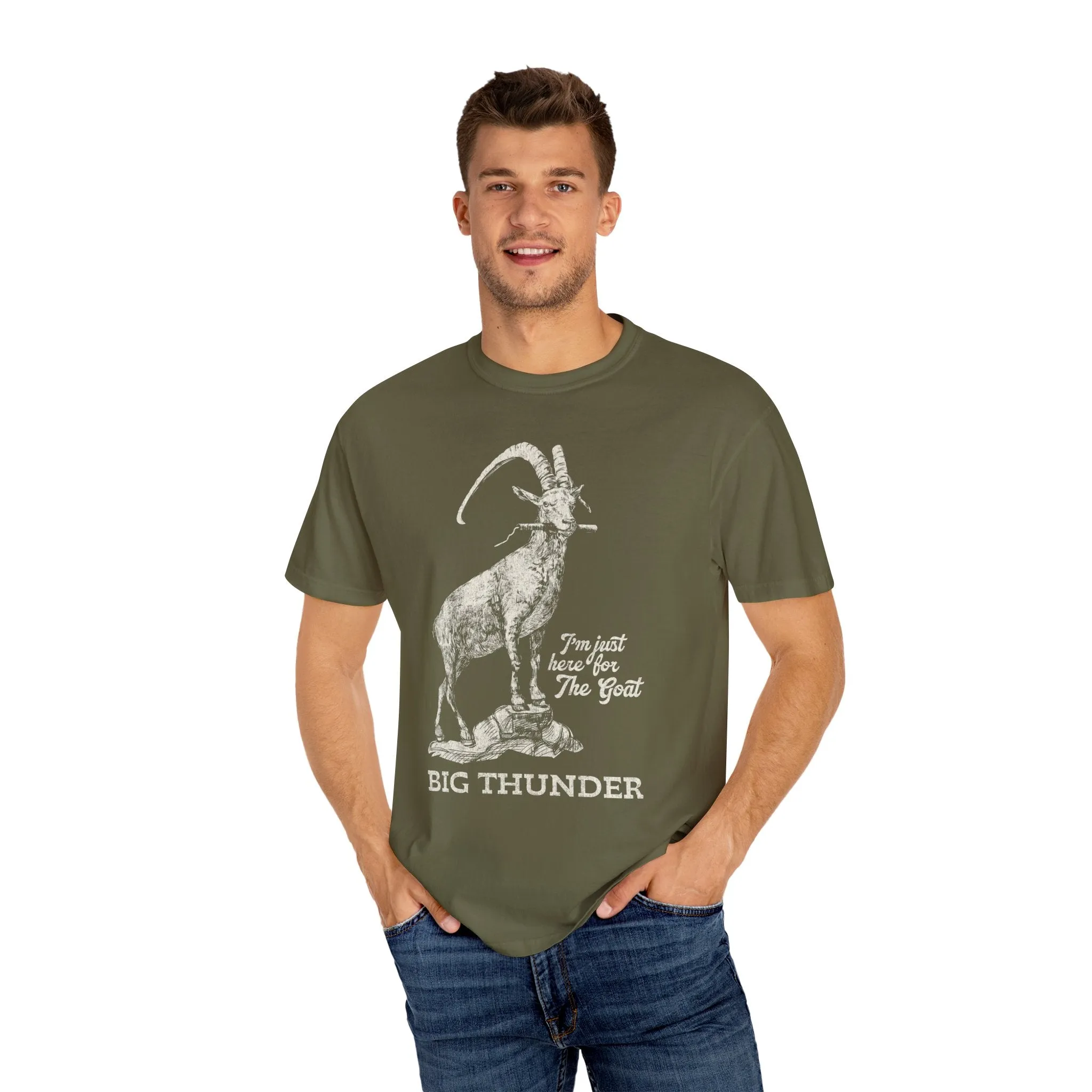 Big Thunder Goat on Comfort Colors Tee