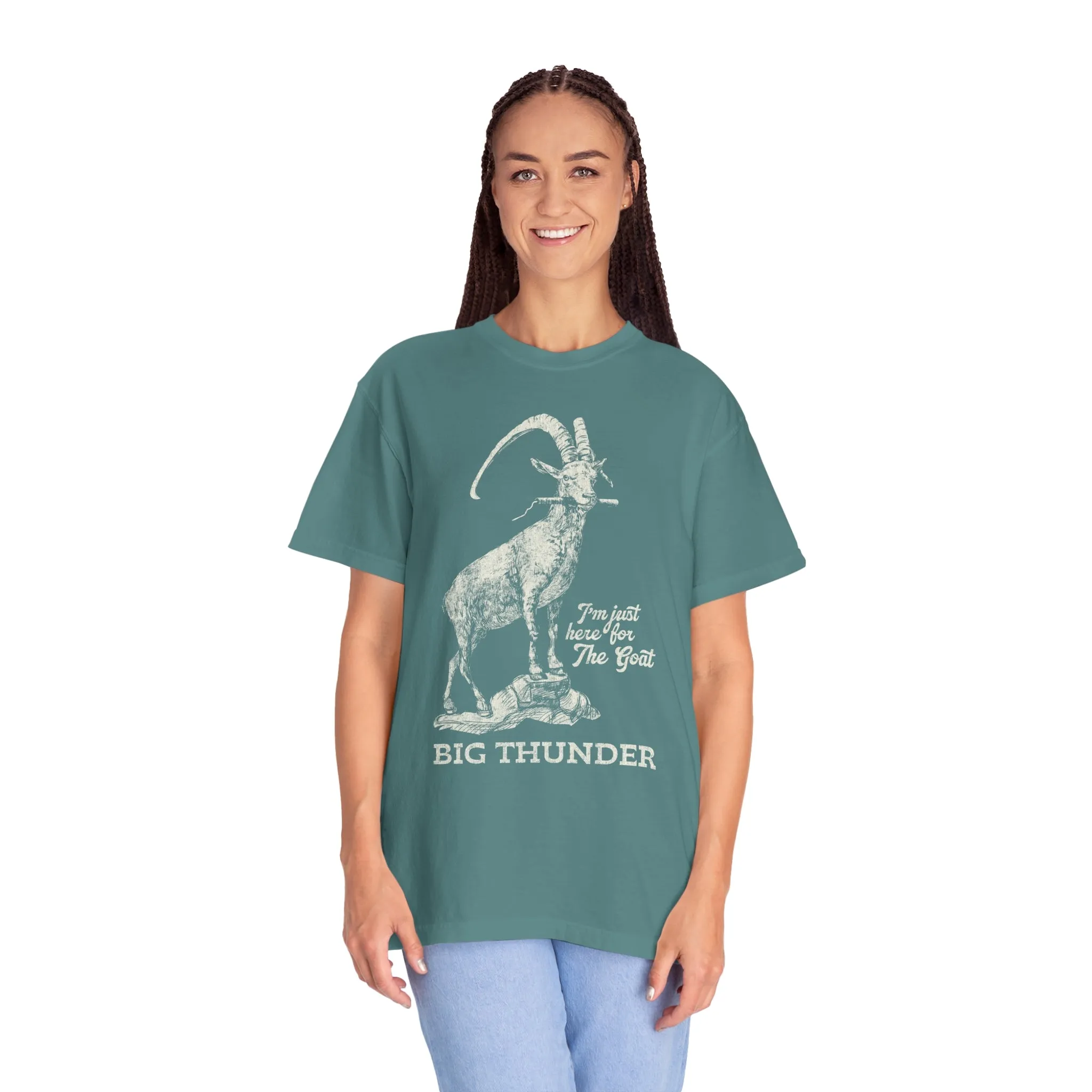 Big Thunder Goat on Comfort Colors Tee