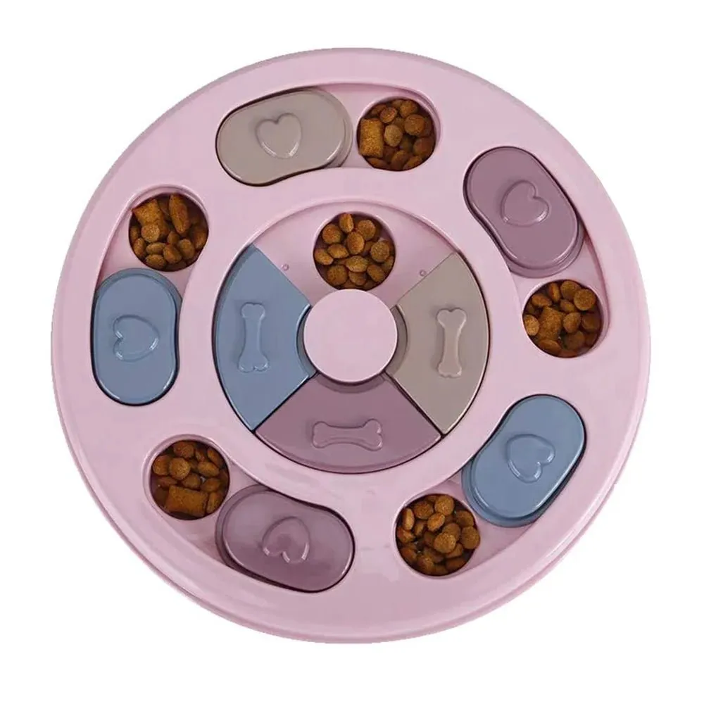 Boost Your Pup's IQ: Interactive Turntable Dog Puzzle Toys!