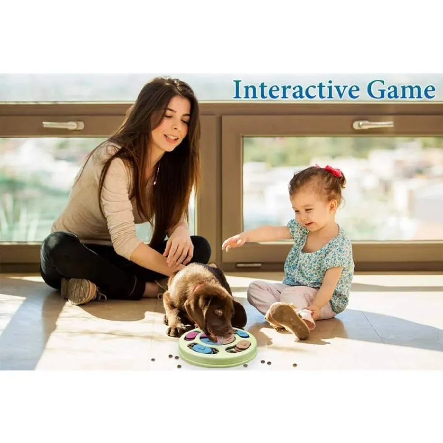 Boost Your Pup's IQ: Interactive Turntable Dog Puzzle Toys!