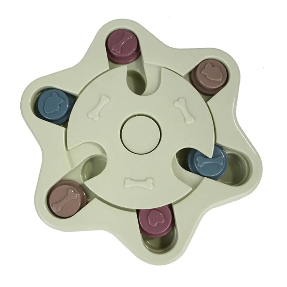 Boost Your Pup's IQ: Interactive Turntable Dog Puzzle Toys!