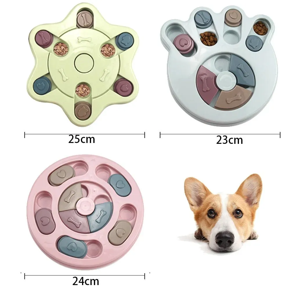 Boost Your Pup's IQ: Interactive Turntable Dog Puzzle Toys!