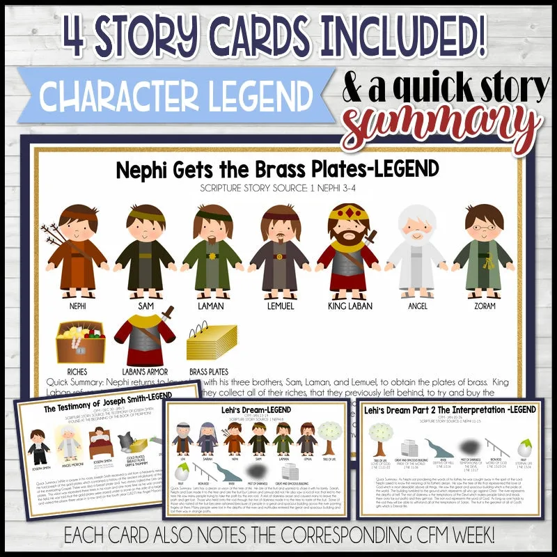 CFM BOOK of MORMON Story Board {KIT 1} Printable