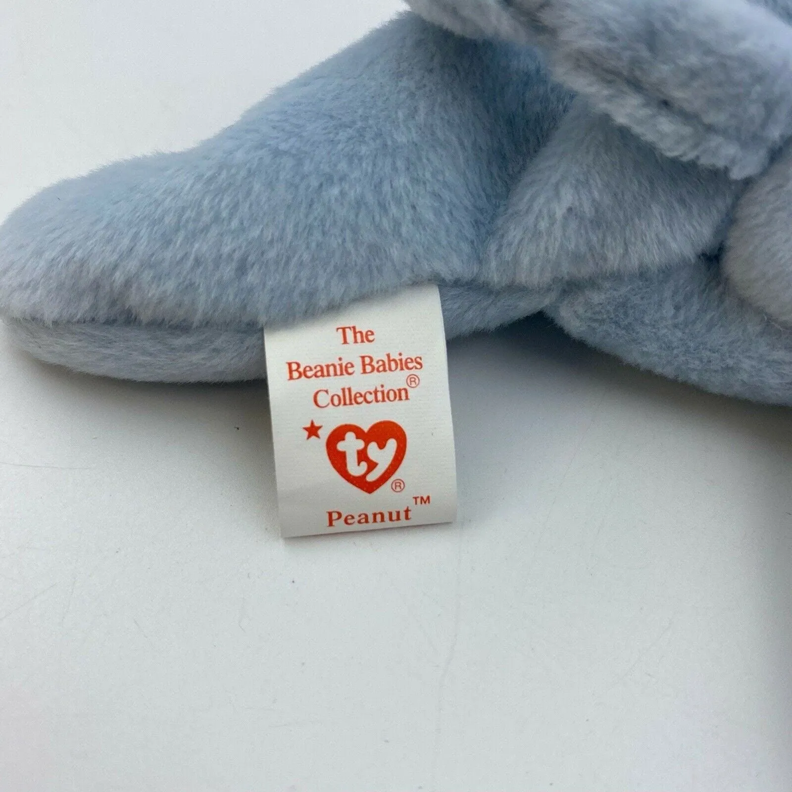 Charming Ty Original Beanie Babies Peanut Elephant Plush Toy 1995 Excellent Cond. Vintage