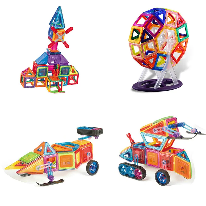 Children's Educational Toys Magnetic Construction DIY Set 120Pcs Set