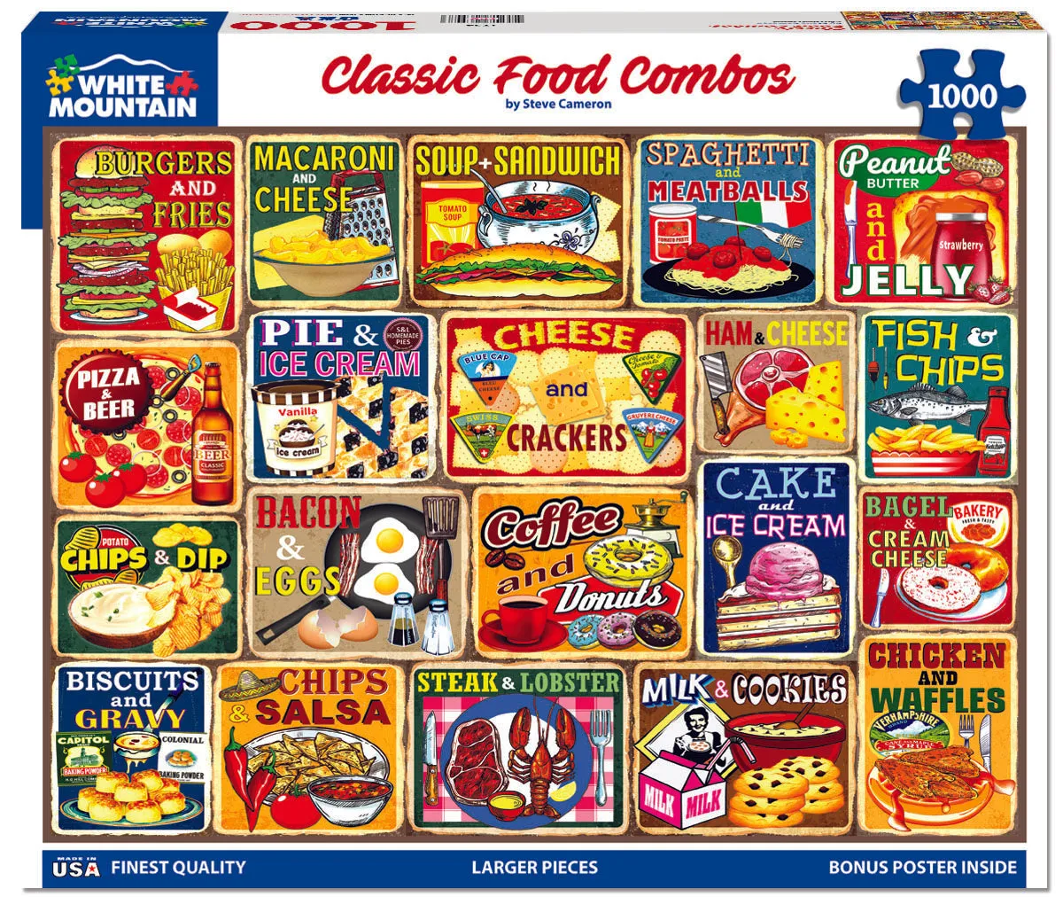 Classic Food Combos (1754pz) - 1000 Piece Jigsaw Puzzle