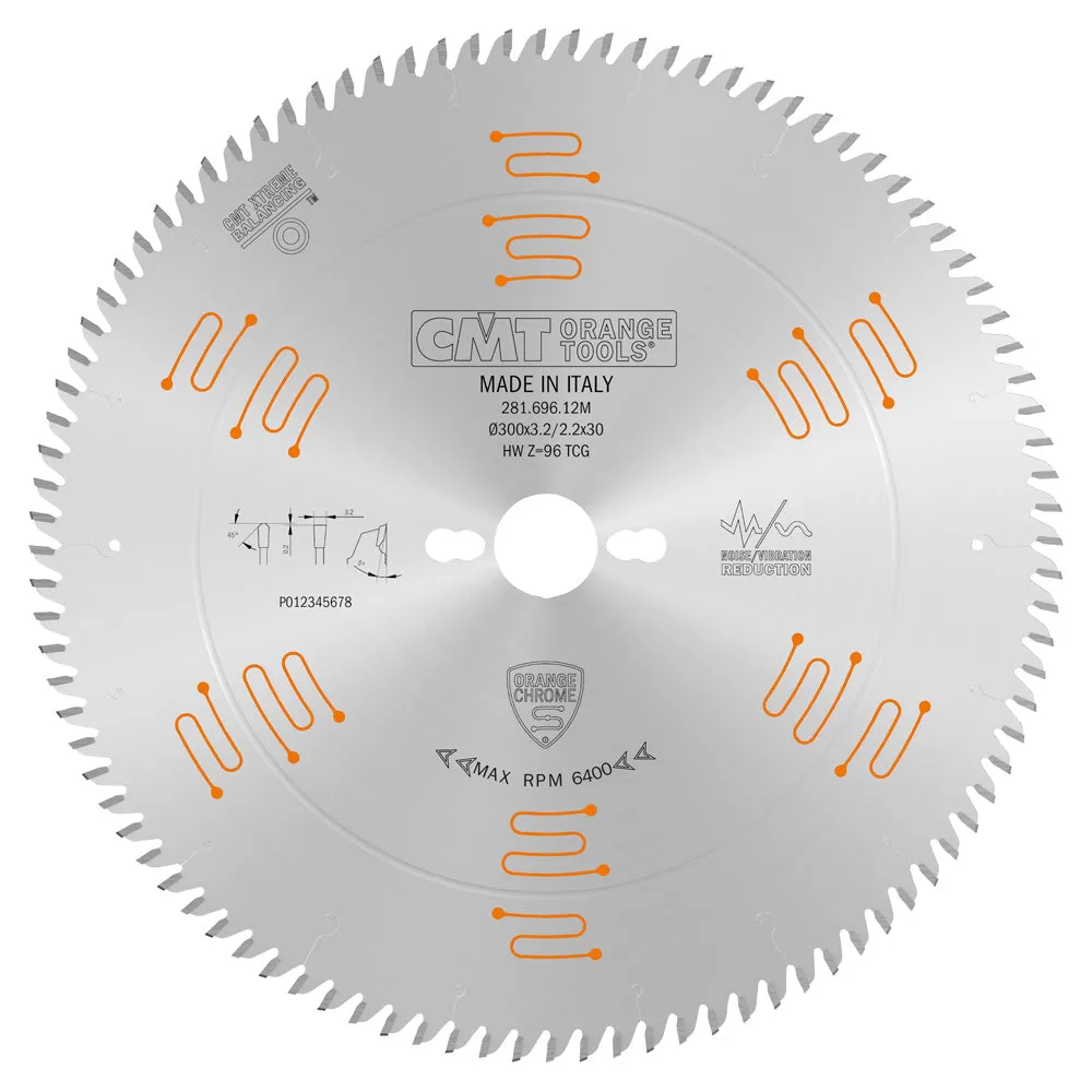 CMT Orange Tools 281.680.10M SINGLE-SIDED - LAMINATE & MELAMINE 250x3.2/2.2x30mm  T=80 TCG