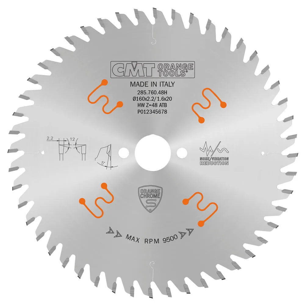 CMT Orange Tools 285.708.18 FINE FINISH 18”x0.150”/0.110”x1”  T=108 ATB