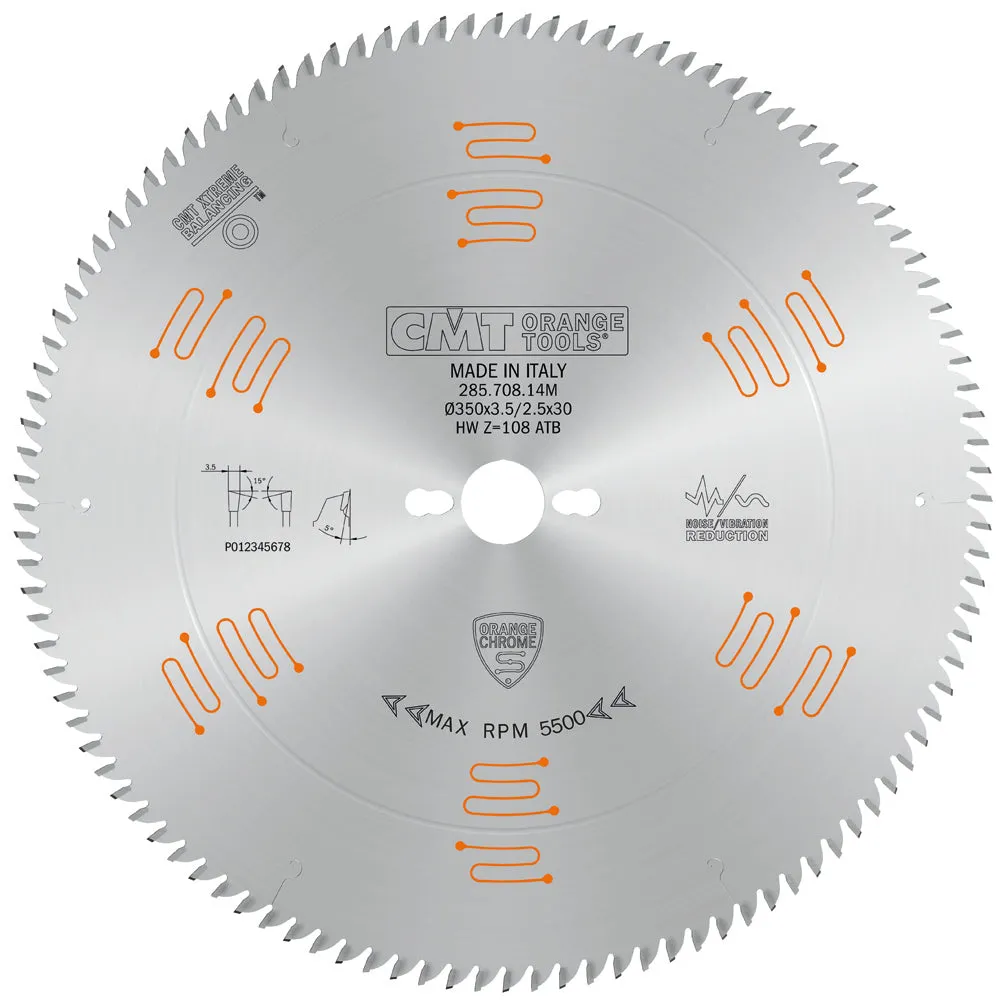 CMT Orange Tools 285.708.18 FINE FINISH 18”x0.150”/0.110”x1”  T=108 ATB