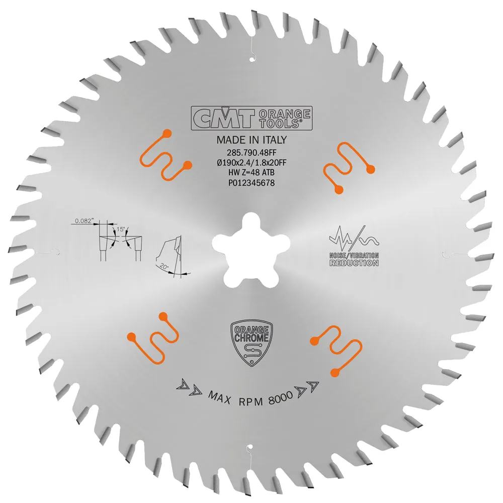 CMT Orange Tools 285.708.18 FINE FINISH 18”x0.150”/0.110”x1”  T=108 ATB