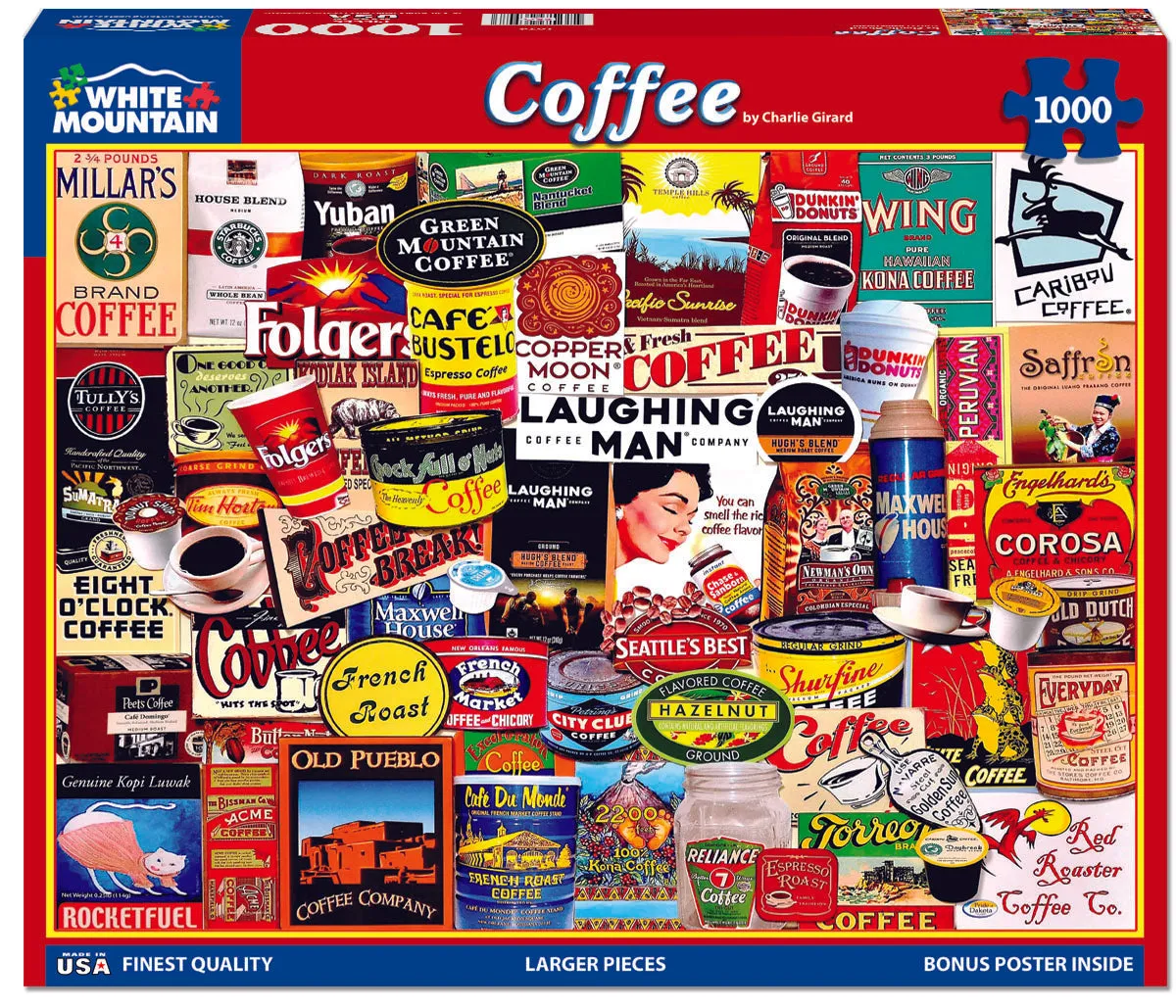 Coffee (1074pz) - 1000 Piece Jigsaw Puzzle