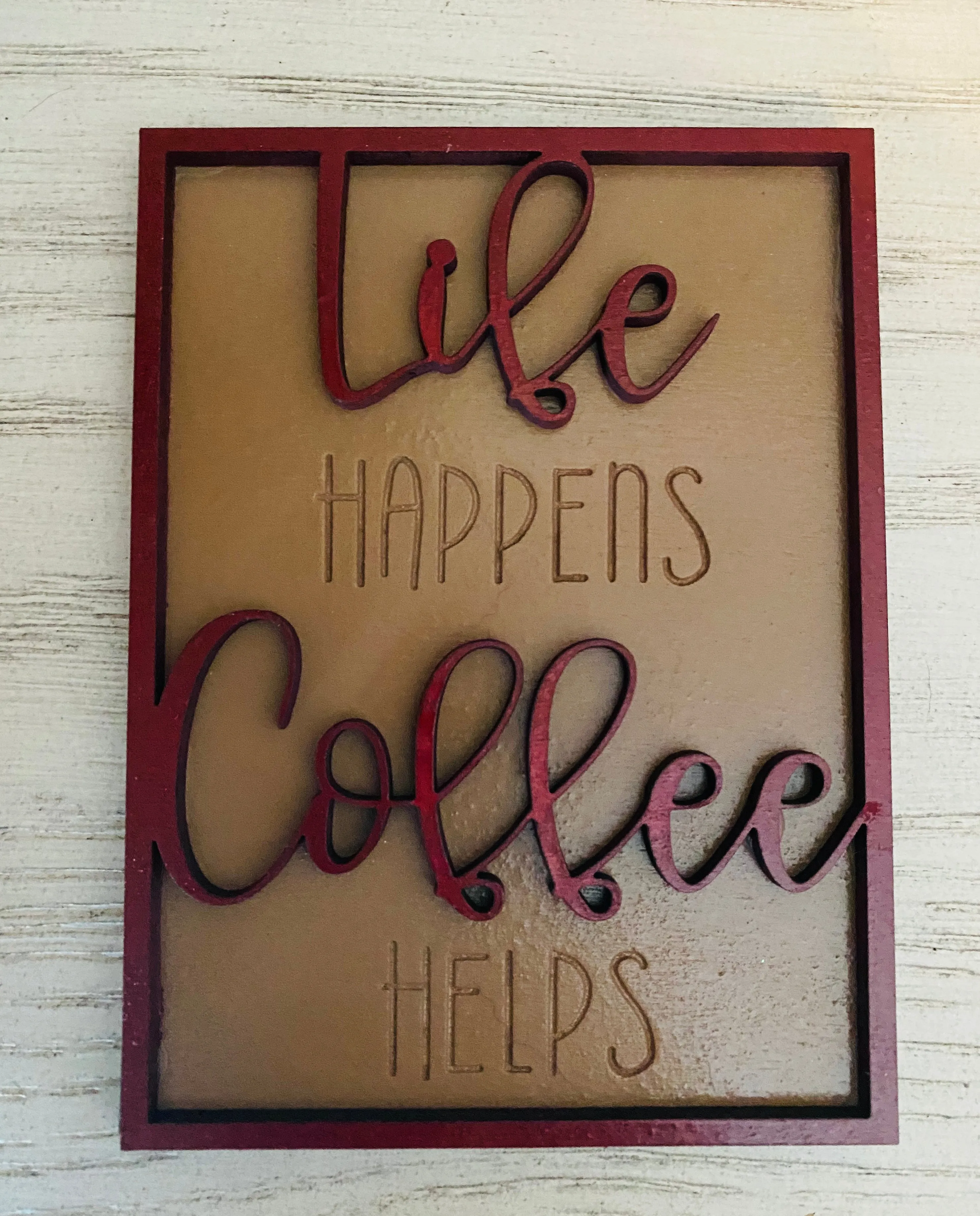 Coffee Lover's Tiered Tray