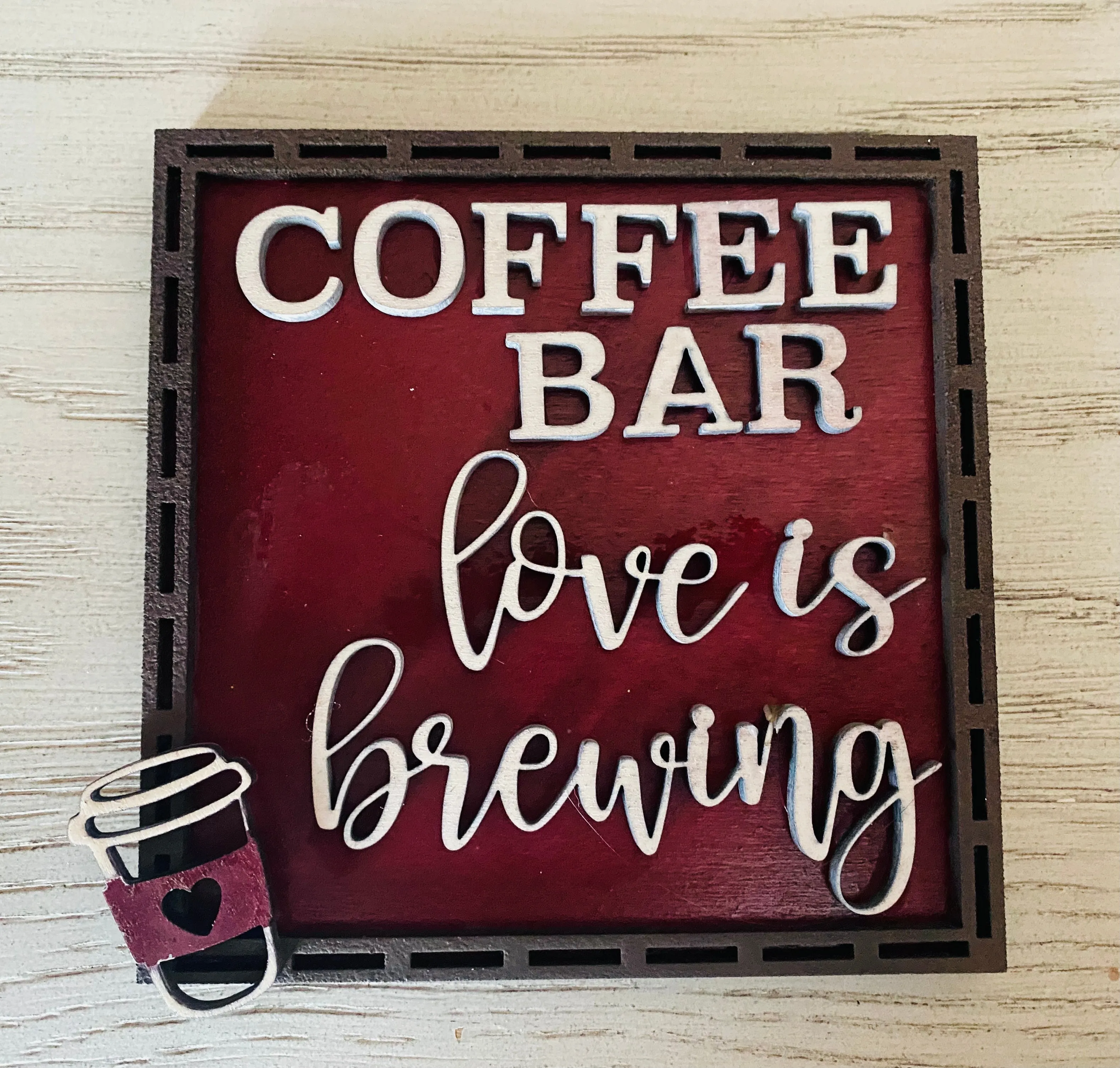 Coffee Lover's Tiered Tray