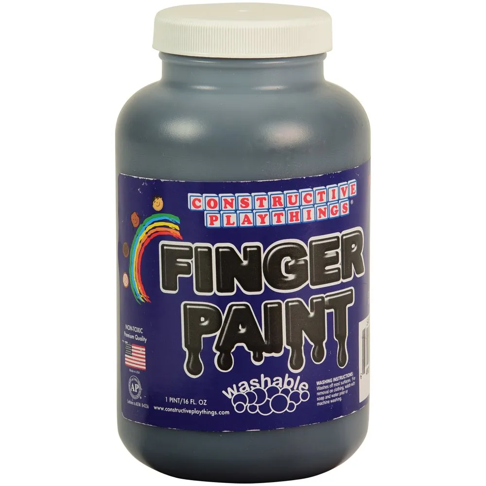 Constructive Playthings® Washable Finger Paints - Set of 6 Pints