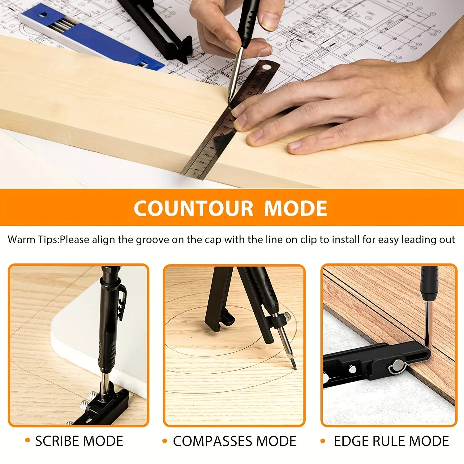 Enhance DIY Projects with Versatile Woodworking Scribing Tool