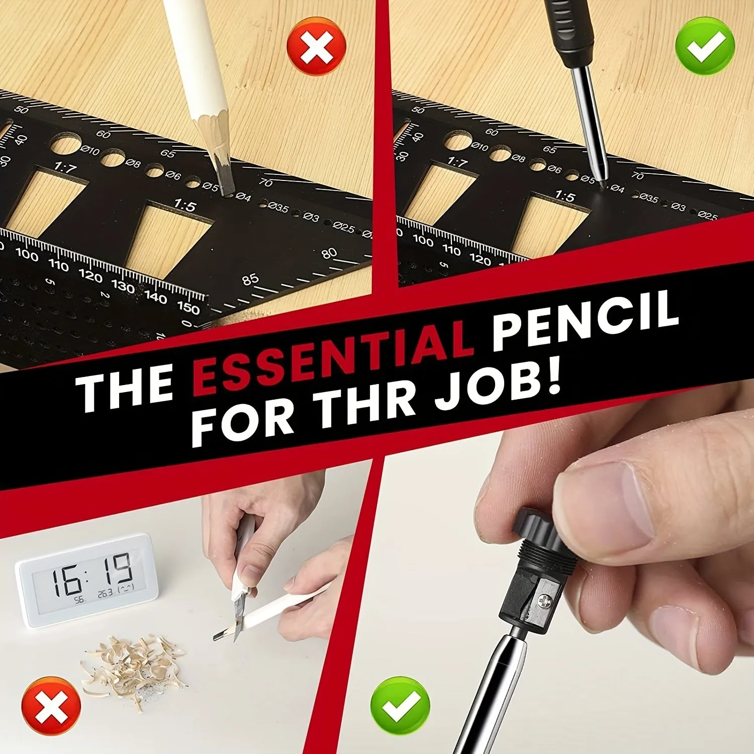 Enhance DIY Projects with Versatile Woodworking Scribing Tool