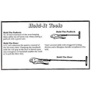 Fire Hooks Unlimited Hold It Tools